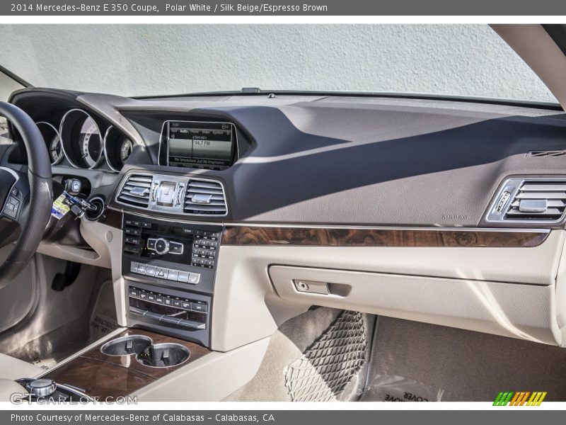Polar White / Silk Beige/Espresso Brown 2014 Mercedes-Benz E 350 Coupe