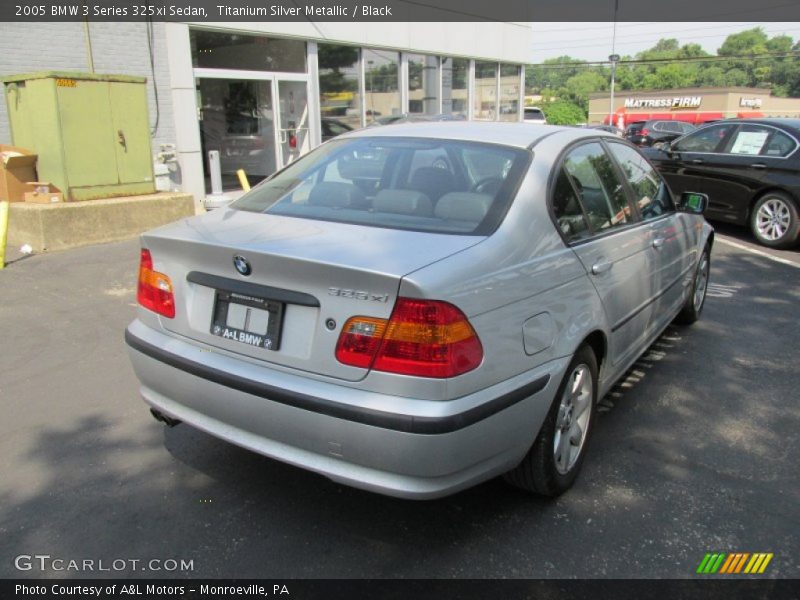 Titanium Silver Metallic / Black 2005 BMW 3 Series 325xi Sedan
