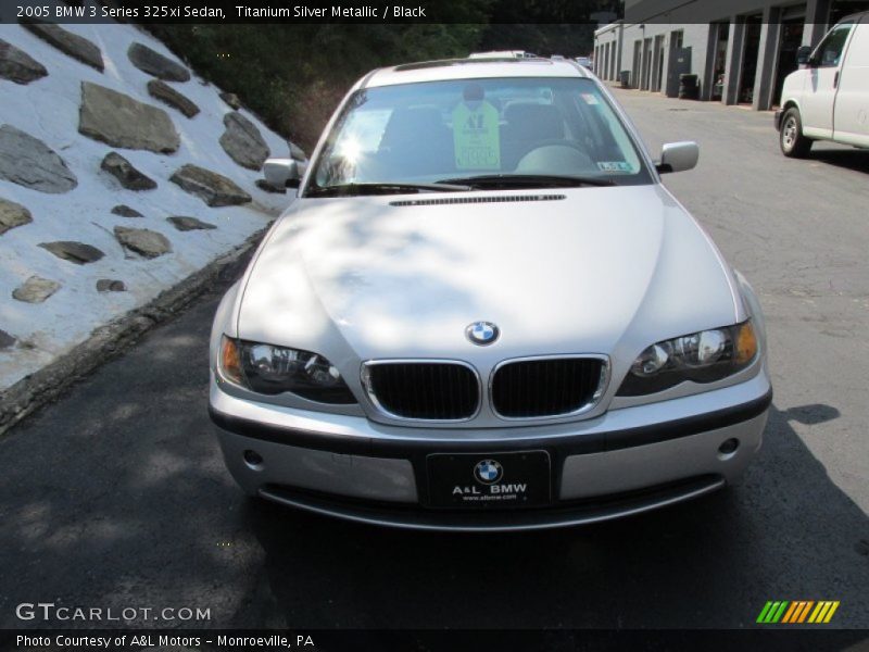 Titanium Silver Metallic / Black 2005 BMW 3 Series 325xi Sedan