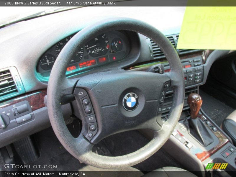 Titanium Silver Metallic / Black 2005 BMW 3 Series 325xi Sedan