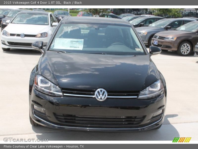 Black / Black 2015 Volkswagen Golf 4 Door 1.8T SEL