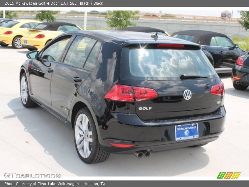 Black / Black 2015 Volkswagen Golf 4 Door 1.8T SEL
