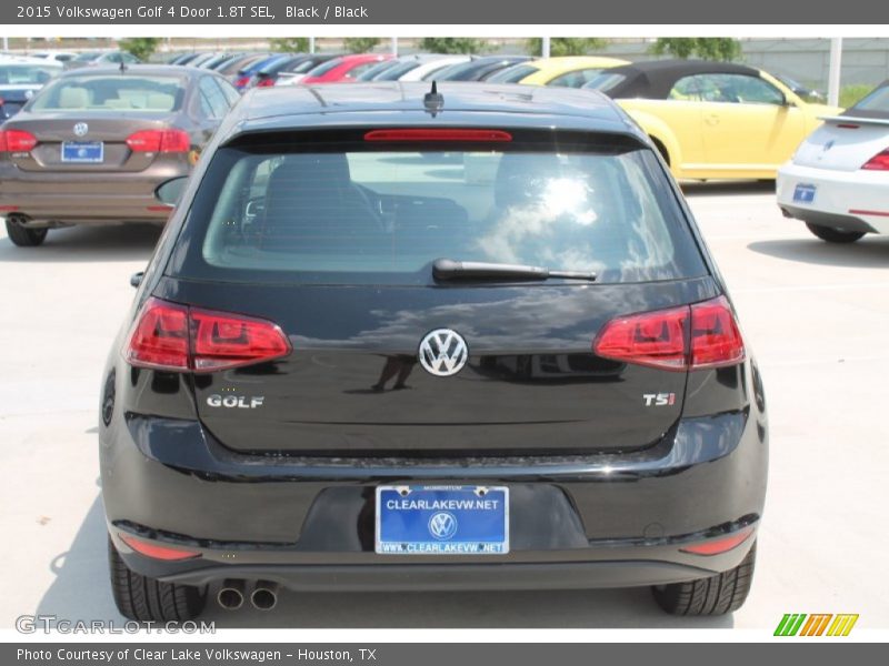 Black / Black 2015 Volkswagen Golf 4 Door 1.8T SEL