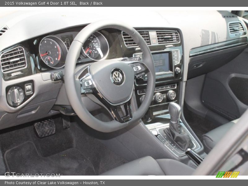 Black / Black 2015 Volkswagen Golf 4 Door 1.8T SEL