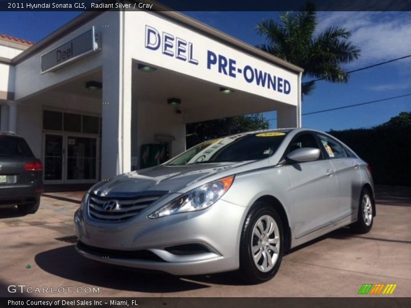 Radiant Silver / Gray 2011 Hyundai Sonata GLS