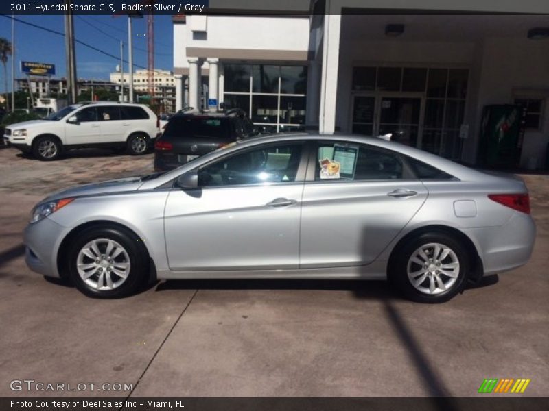 Radiant Silver / Gray 2011 Hyundai Sonata GLS