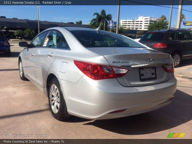Radiant Silver / Gray 2011 Hyundai Sonata GLS