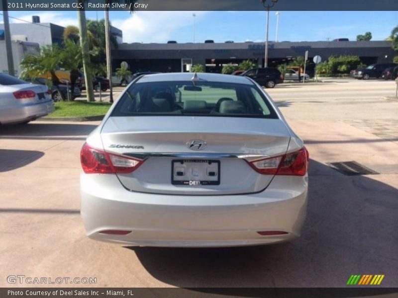 Radiant Silver / Gray 2011 Hyundai Sonata GLS