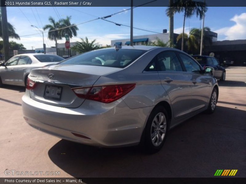 Radiant Silver / Gray 2011 Hyundai Sonata GLS