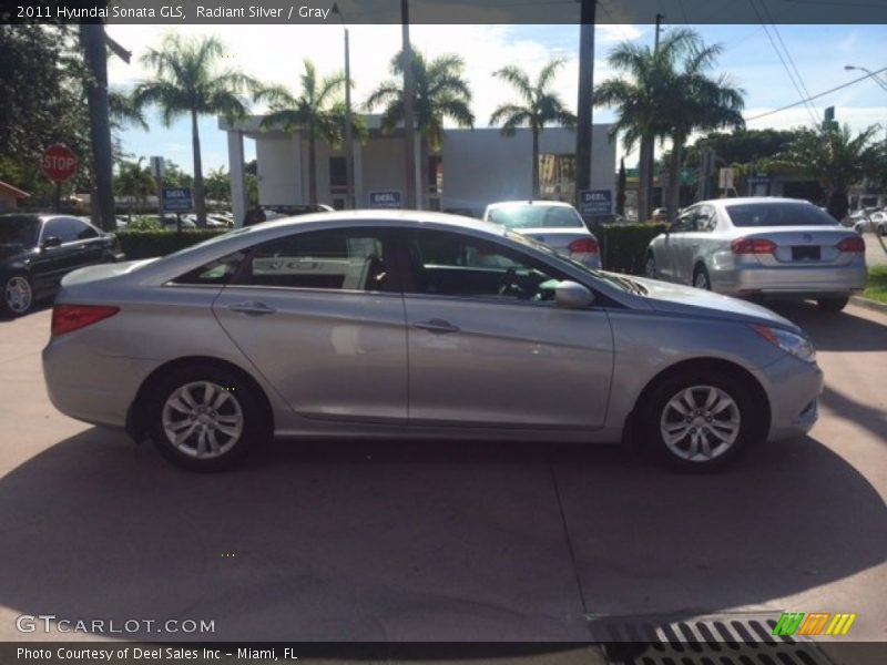 Radiant Silver / Gray 2011 Hyundai Sonata GLS