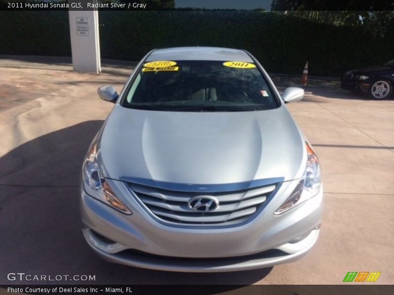 Radiant Silver / Gray 2011 Hyundai Sonata GLS