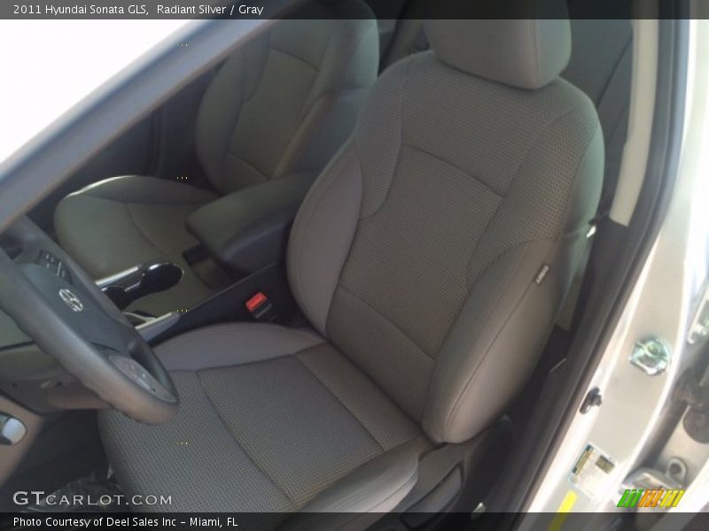 Radiant Silver / Gray 2011 Hyundai Sonata GLS