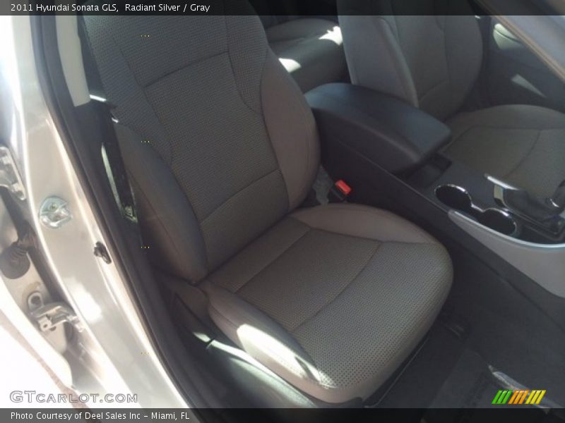 Radiant Silver / Gray 2011 Hyundai Sonata GLS