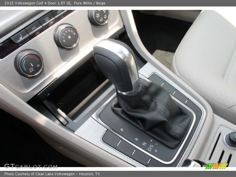 Pure White / Beige 2015 Volkswagen Golf 4 Door 1.8T SE