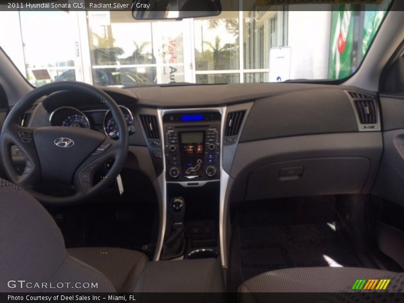 Radiant Silver / Gray 2011 Hyundai Sonata GLS