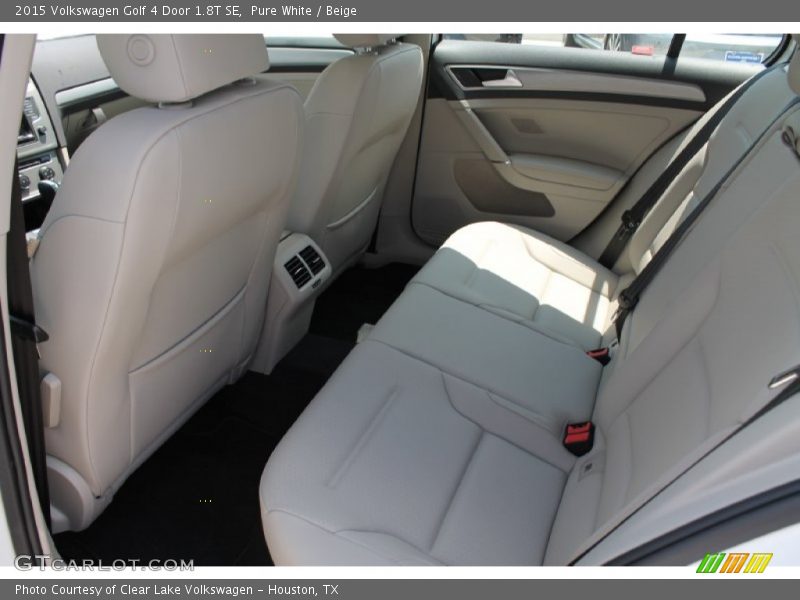 Pure White / Beige 2015 Volkswagen Golf 4 Door 1.8T SE