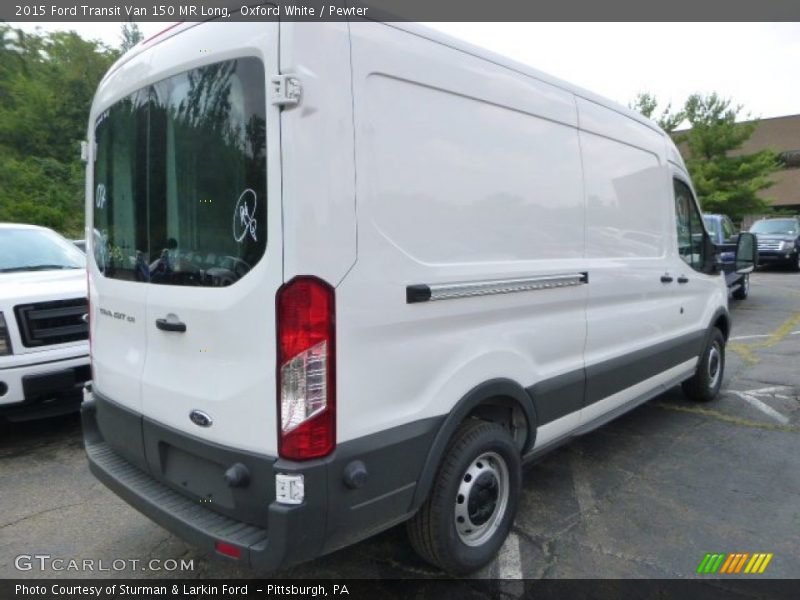 Oxford White / Pewter 2015 Ford Transit Van 150 MR Long