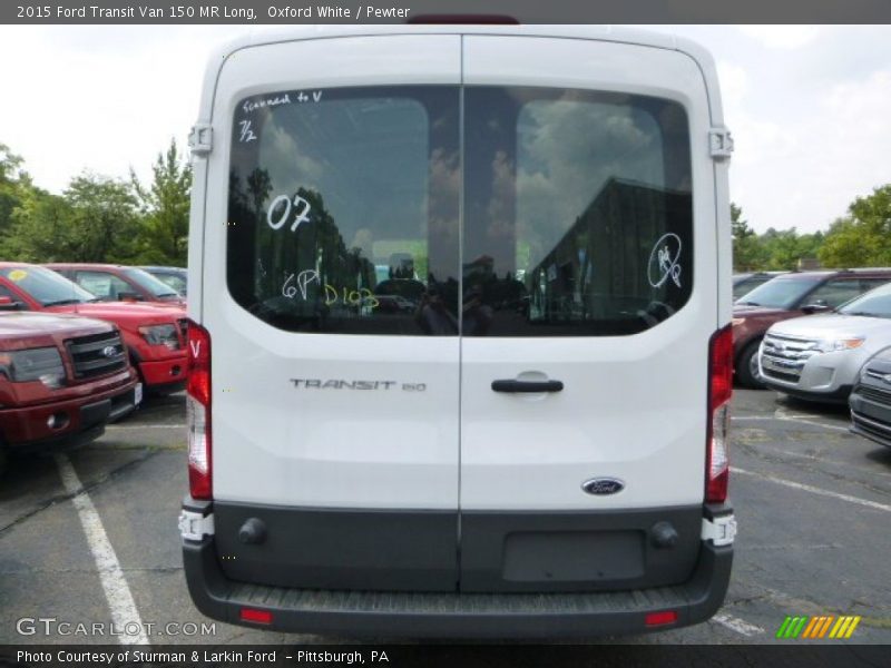 Oxford White / Pewter 2015 Ford Transit Van 150 MR Long