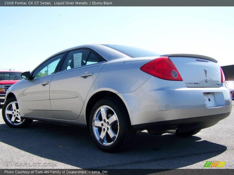 Liquid Silver Metallic / Ebony Black 2008 Pontiac G6 GT Sedan