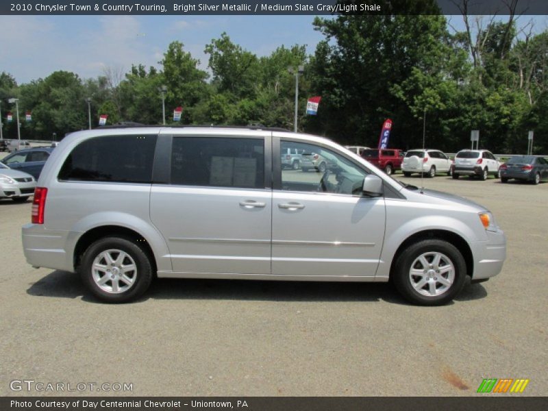 Bright Silver Metallic / Medium Slate Gray/Light Shale 2010 Chrysler Town & Country Touring