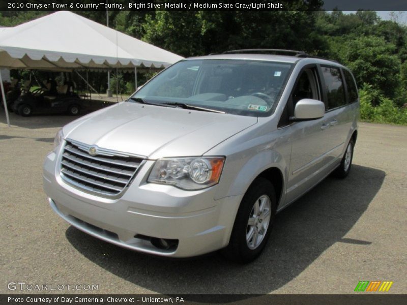 Bright Silver Metallic / Medium Slate Gray/Light Shale 2010 Chrysler Town & Country Touring