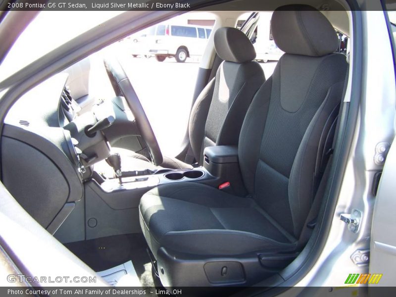 Liquid Silver Metallic / Ebony Black 2008 Pontiac G6 GT Sedan