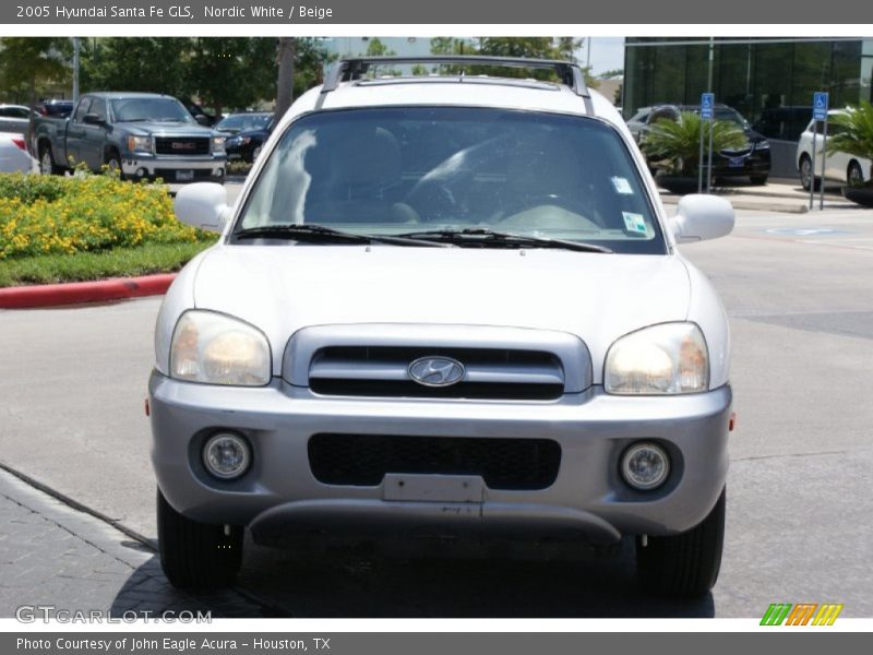 Nordic White / Beige 2005 Hyundai Santa Fe GLS
