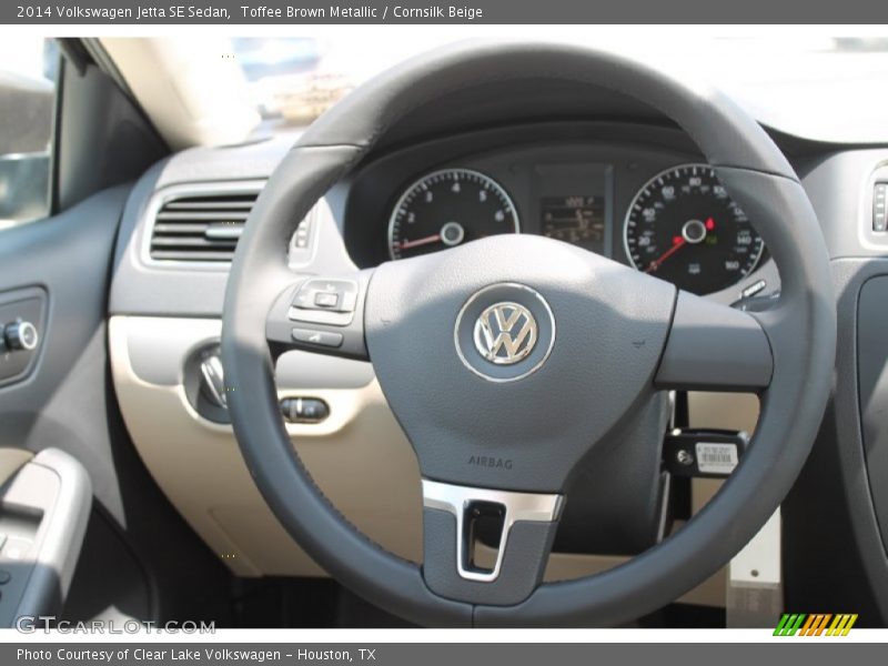 Toffee Brown Metallic / Cornsilk Beige 2014 Volkswagen Jetta SE Sedan