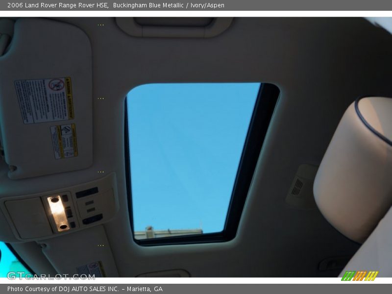 Buckingham Blue Metallic / Ivory/Aspen 2006 Land Rover Range Rover HSE