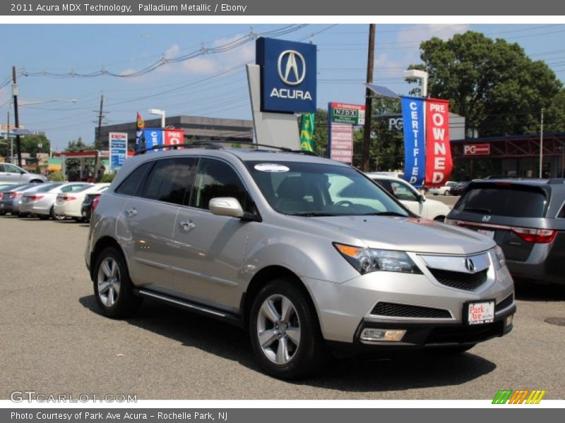 Palladium Metallic / Ebony 2011 Acura MDX Technology