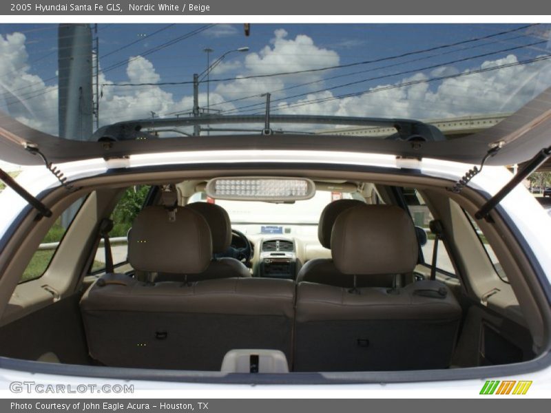 Nordic White / Beige 2005 Hyundai Santa Fe GLS