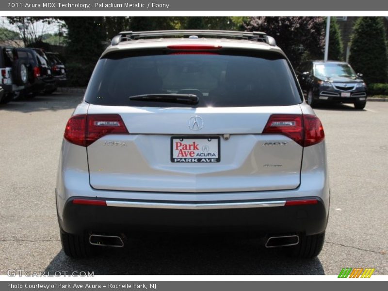 Palladium Metallic / Ebony 2011 Acura MDX Technology