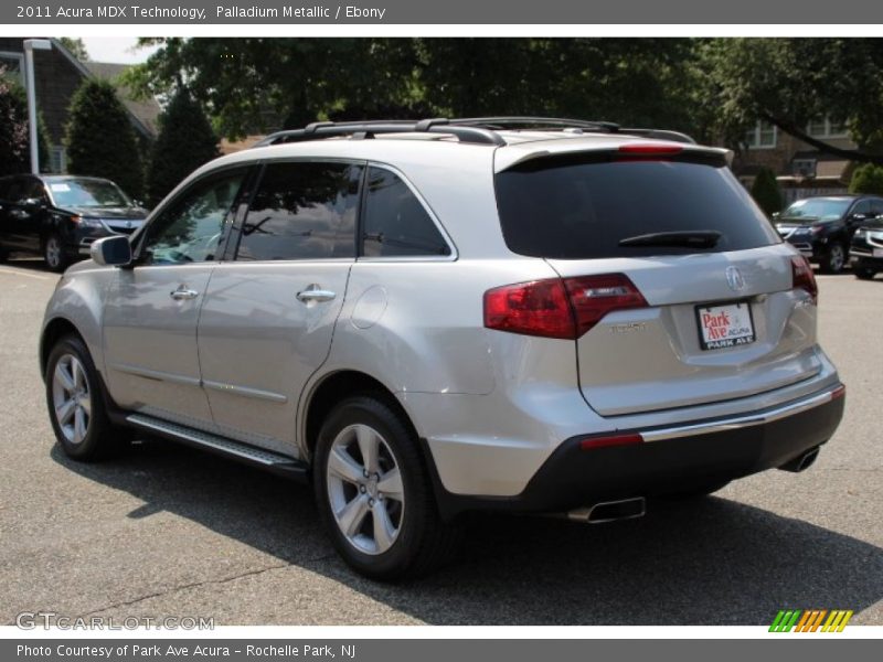 Palladium Metallic / Ebony 2011 Acura MDX Technology