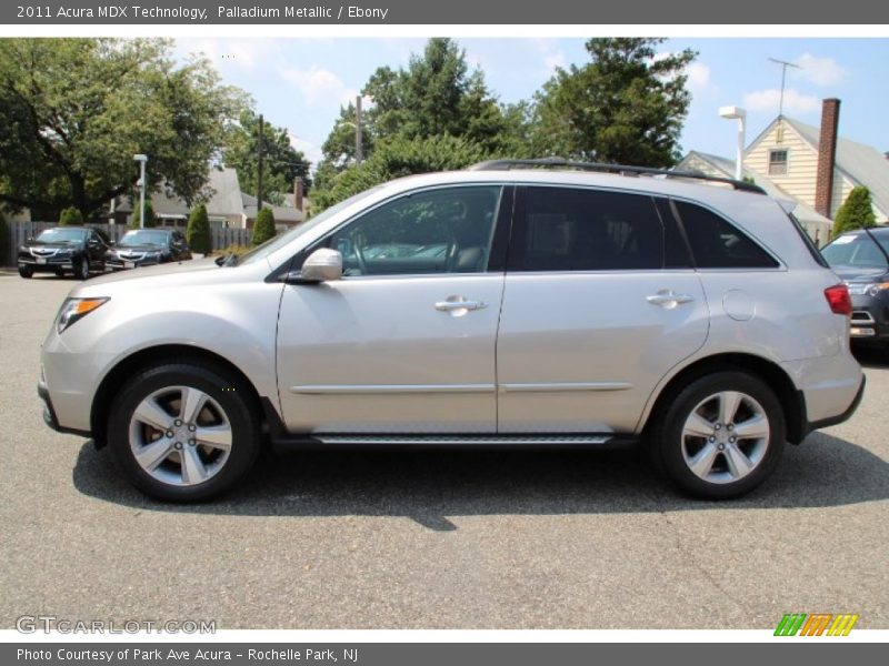 Palladium Metallic / Ebony 2011 Acura MDX Technology