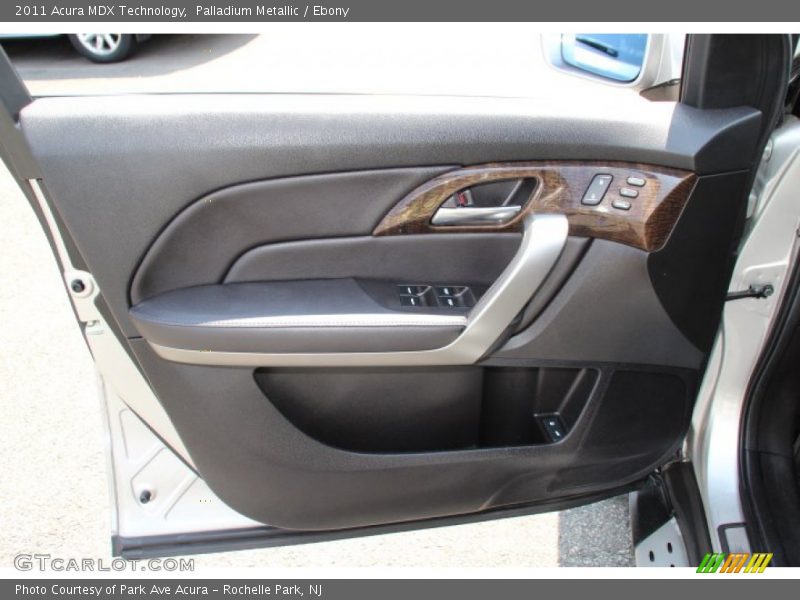 Palladium Metallic / Ebony 2011 Acura MDX Technology