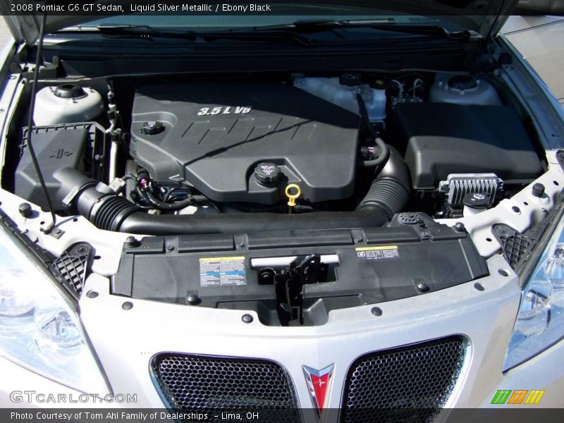 Liquid Silver Metallic / Ebony Black 2008 Pontiac G6 GT Sedan