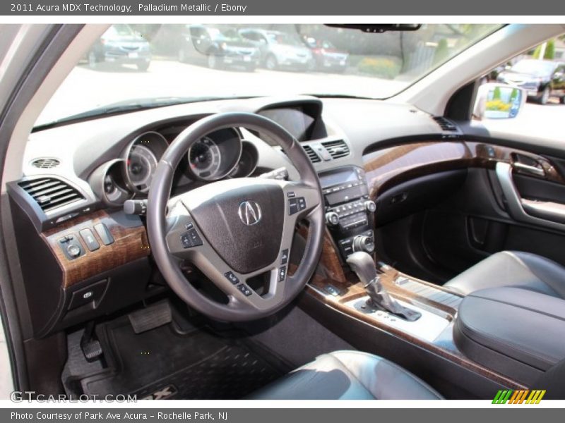 Palladium Metallic / Ebony 2011 Acura MDX Technology