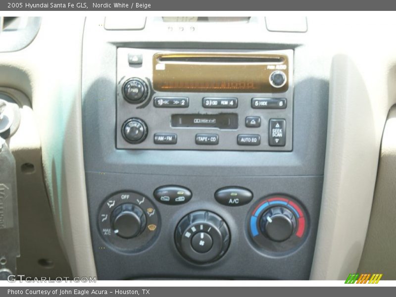 Nordic White / Beige 2005 Hyundai Santa Fe GLS