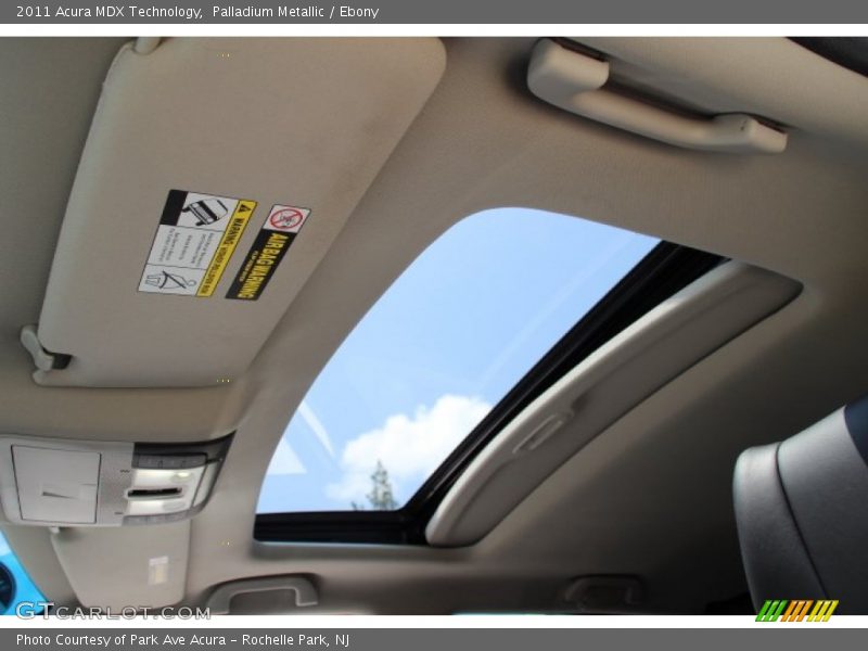 Palladium Metallic / Ebony 2011 Acura MDX Technology