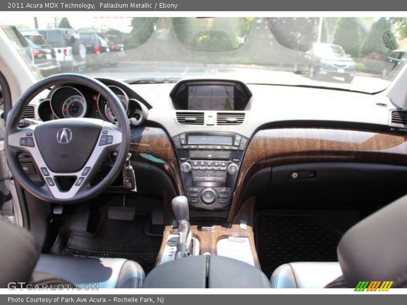 Palladium Metallic / Ebony 2011 Acura MDX Technology