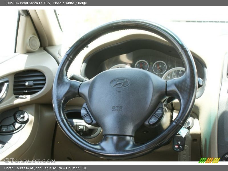Nordic White / Beige 2005 Hyundai Santa Fe GLS