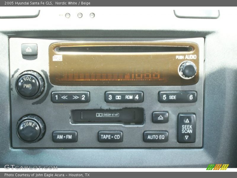 Nordic White / Beige 2005 Hyundai Santa Fe GLS