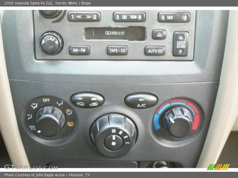 Nordic White / Beige 2005 Hyundai Santa Fe GLS
