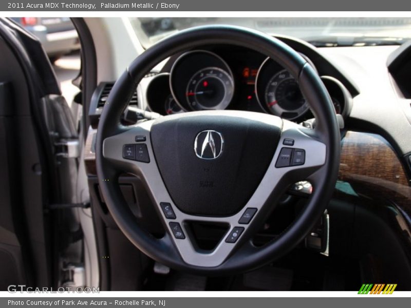 Palladium Metallic / Ebony 2011 Acura MDX Technology