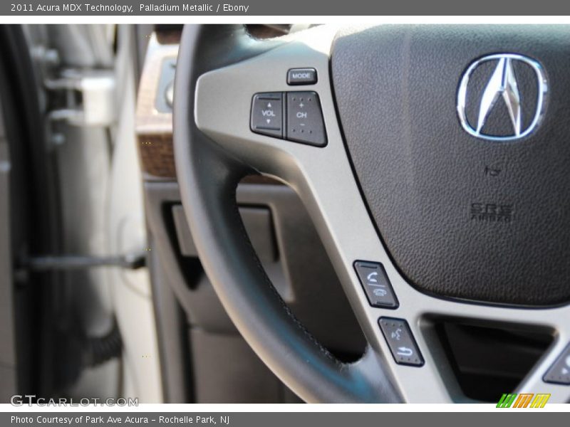 Palladium Metallic / Ebony 2011 Acura MDX Technology