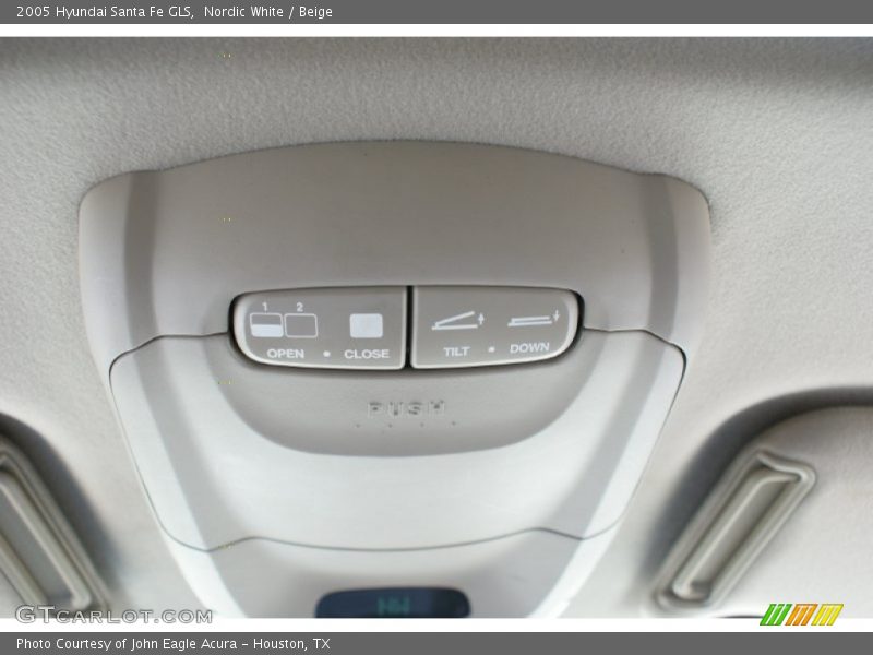 Nordic White / Beige 2005 Hyundai Santa Fe GLS