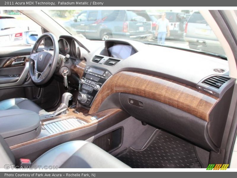 Palladium Metallic / Ebony 2011 Acura MDX Technology