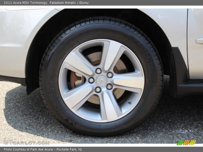 Palladium Metallic / Ebony 2011 Acura MDX Technology