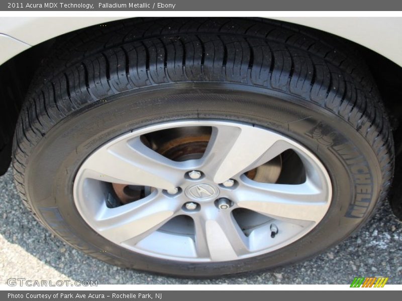 Palladium Metallic / Ebony 2011 Acura MDX Technology