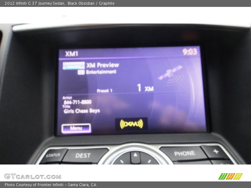 Black Obsidian / Graphite 2012 Infiniti G 37 Journey Sedan